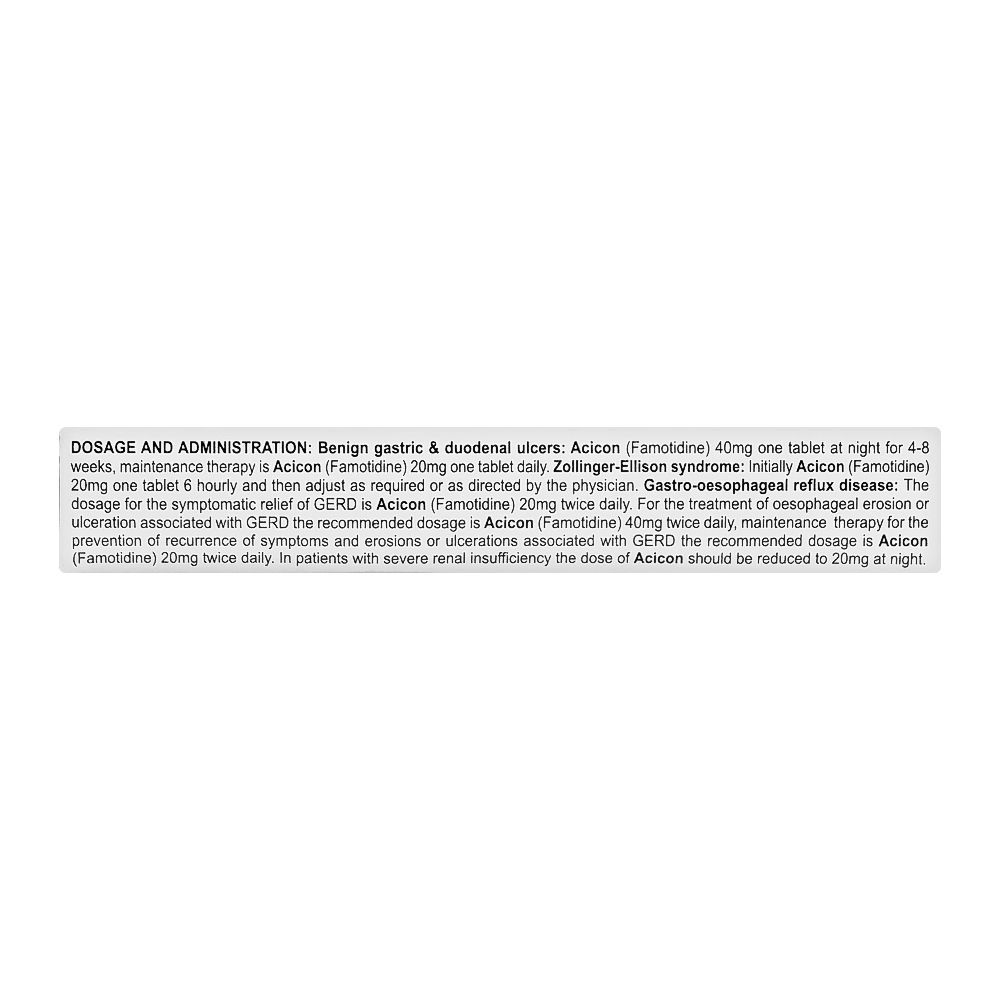 Barrett Hodgson Acicon Tablet, 40mg, 10-Pack - Image 4