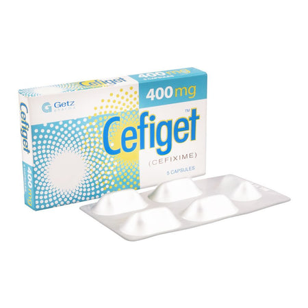 Getz Pharma Cefiget Capsule, 400mg, 5-Pack - Main Image
