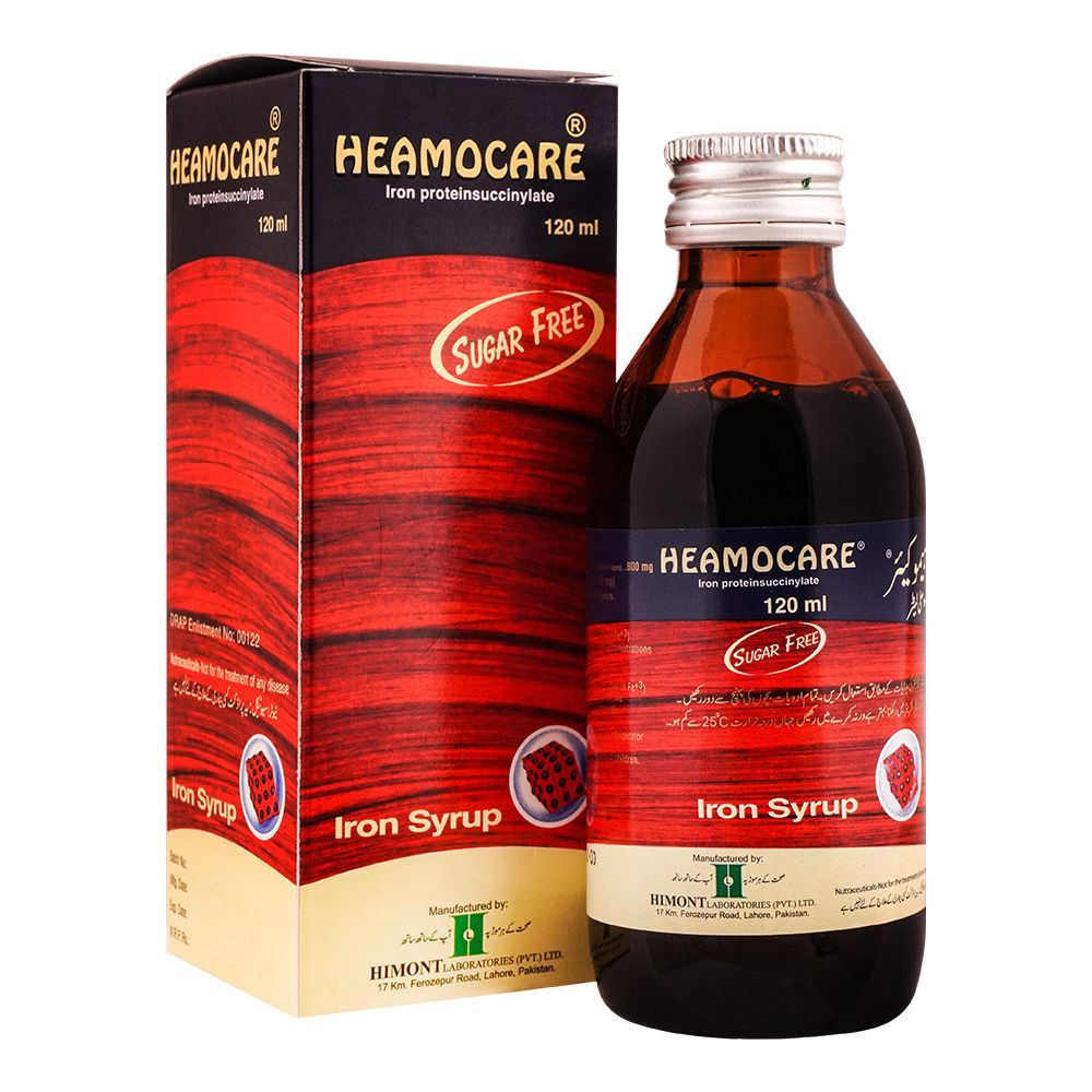 Himont Laboratories Heamocare Sugar Free Iron Syrup, 120ml - Main Image