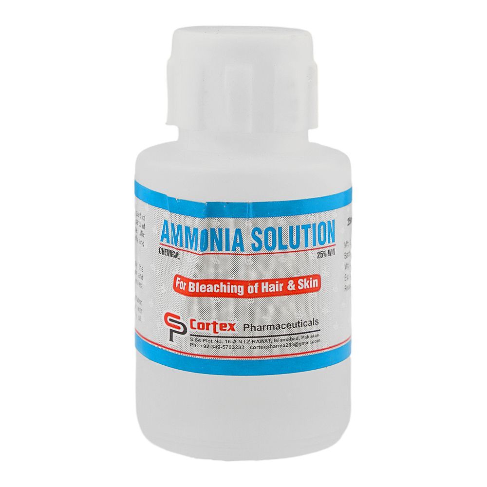 Cortex Pharmaceuticals Ammonia Solution, For Bleaching Of Hair & Skin, 50ml - Main Image