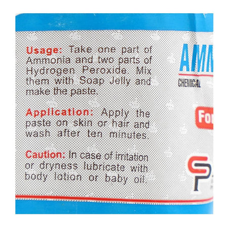 Cortex Pharmaceuticals Ammonia Solution, For Bleaching Of Hair & Skin, 50ml - Image 3