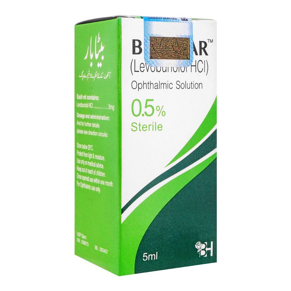 Barrett Hodgson Betabar Eye Drop, 0.5% Sterile, 5ml - Main Image