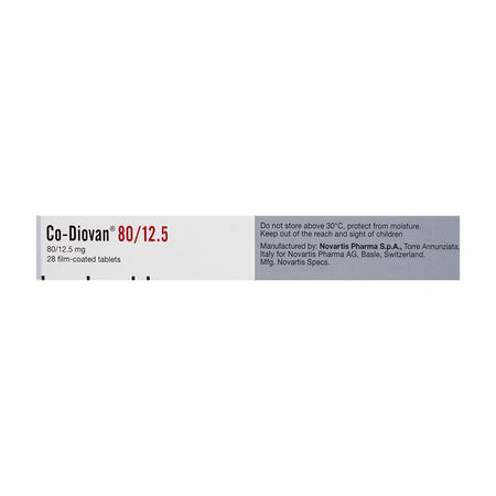 Novartis Pharmaceuticals Co-Diovan Tablet, 80mg/12.5mg, 1-Strip - Image 5