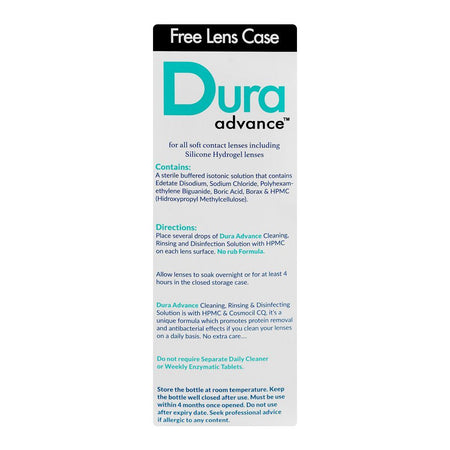 Ultimate Plus Dura Advance Multi-Purpose Solution, For Contact Lenses, 360ml - Image 4