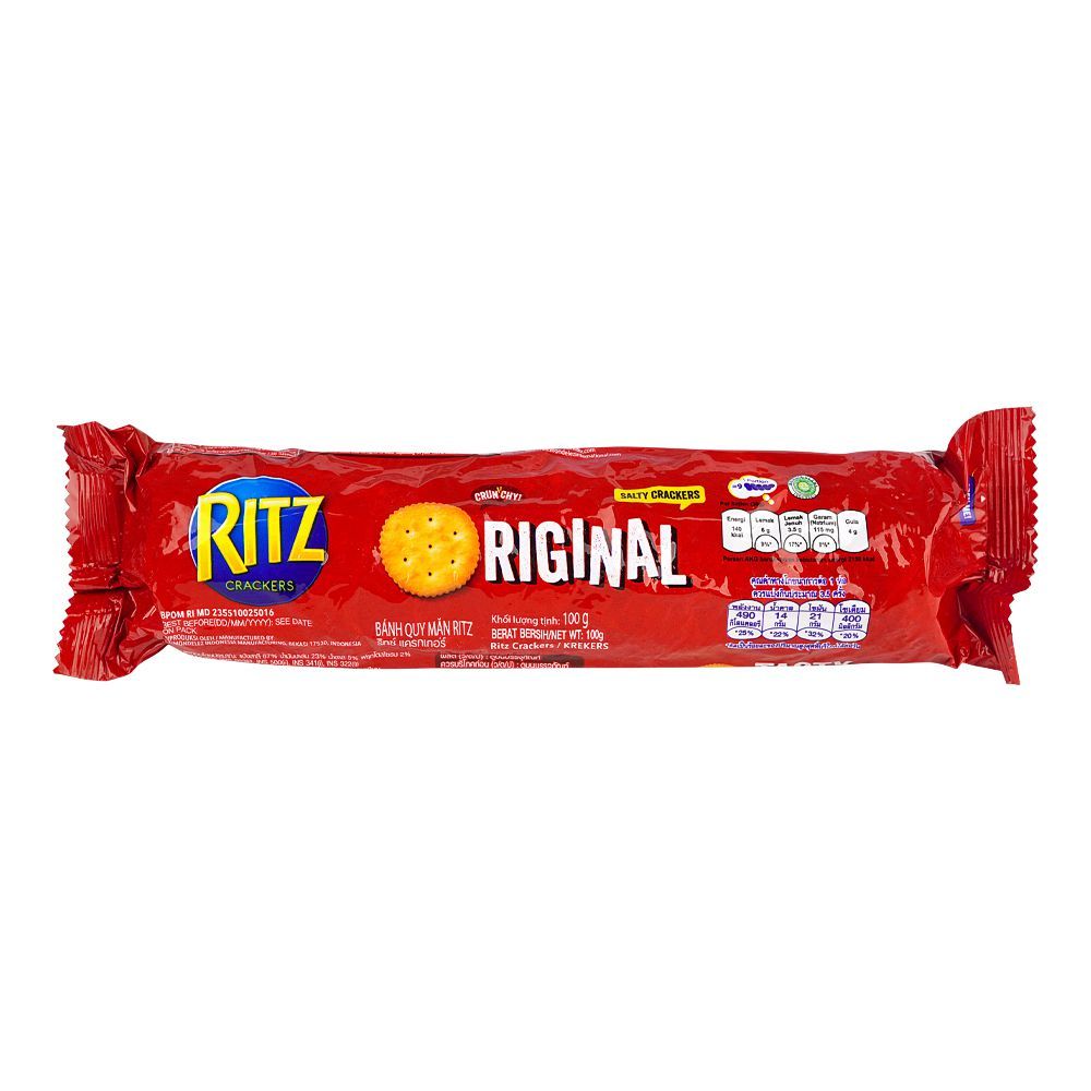 Ritz Original Salty Crackers Biscuit Roll, 100g - Main Image