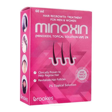 Minoxin Hair Regrowth Treatment, Minoxidil 2% Tropical Solution, For Men & Women, 60ml - Main Image
