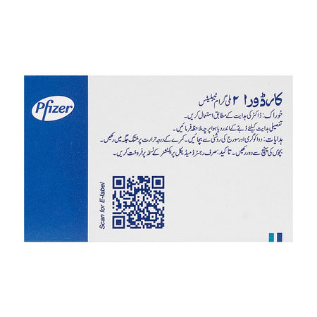 Pfizer Cardura Tablet, 2mg, 20-Pack - Image 2
