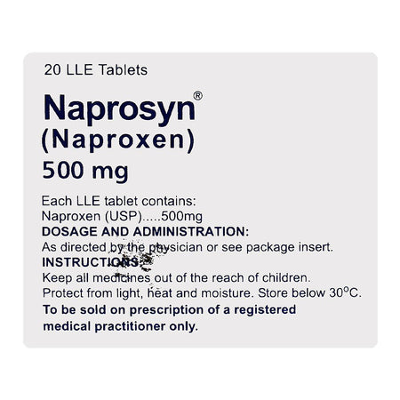 Martin Dow Naprosyn LLE Tablet, 500mg, Box - Image 3