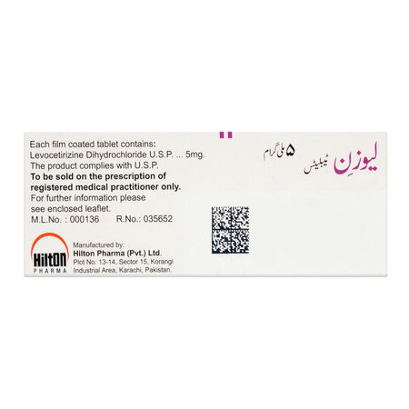 Hilton Pharma Leozin Tablet, 5mg, 10-Pack - Image 2