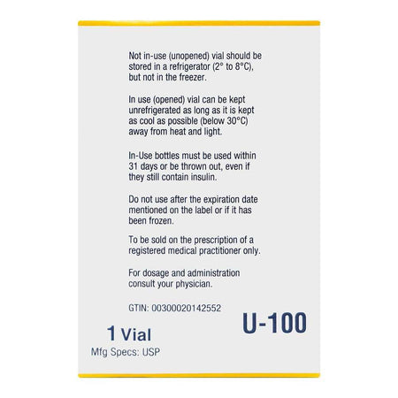 Eli Lilly Humulin R, 10ml - Image 4