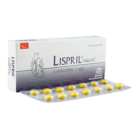 Werrick Pharmaceuticals Lispril Tablet, 5mg, 14-Pack - Main Image