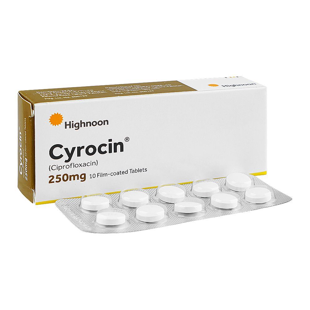 Cyrocin Tablets 250mg, Box (10 Tablets) - Main Image