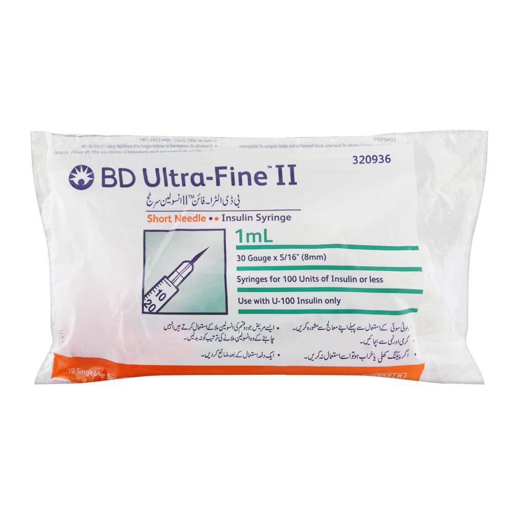 BD Syringe Insuline Ultra Fine, 1ml, 10-Pack - Main Image