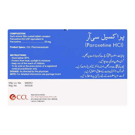 CCL Pharmaceuticals Paraxyl CR Tablet, 25mg, 30-Pack - Image 2