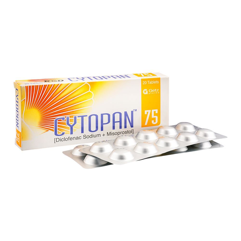 Getz Pharma Cytopan Tablet, 75mg, 20-Pack - Main Image