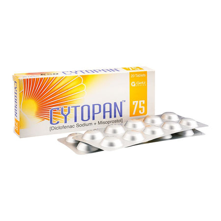 Getz Pharma Cytopan Tablet, 75mg, 20-Pack - Main Image