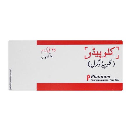 Platinum Pharmaceuticals Clopido Tablet, 75mg, 10-Pack - Image 2