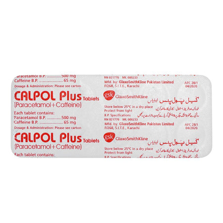 GSK Calpol Plus Tablet, 1-Strip - Image 2