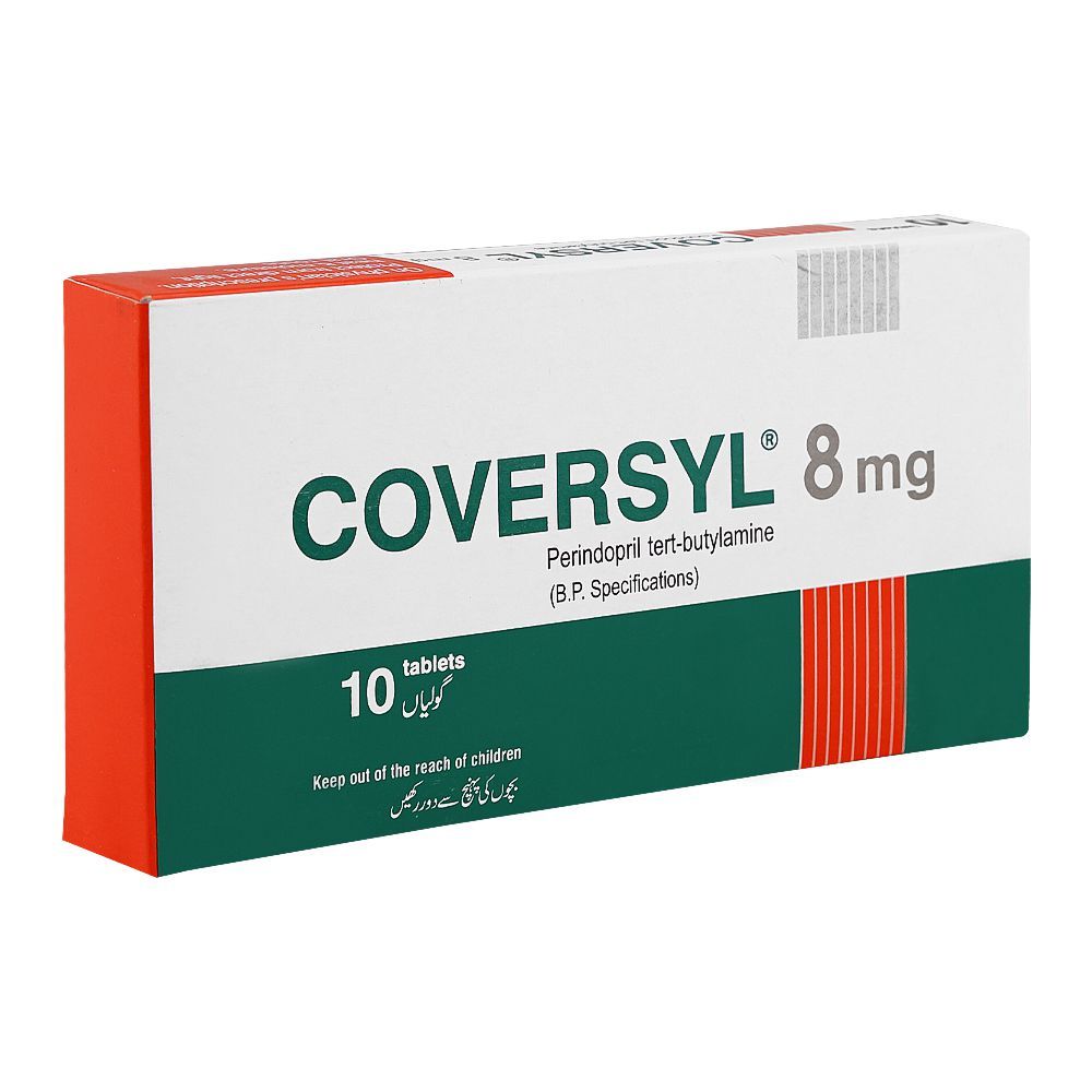 Servier Pharmaceuticals Coversyl Tablet, 8mg, 10-Pack - Main Image