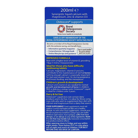Vitabiotics Osteocare Syrup, 200ml - Image 2