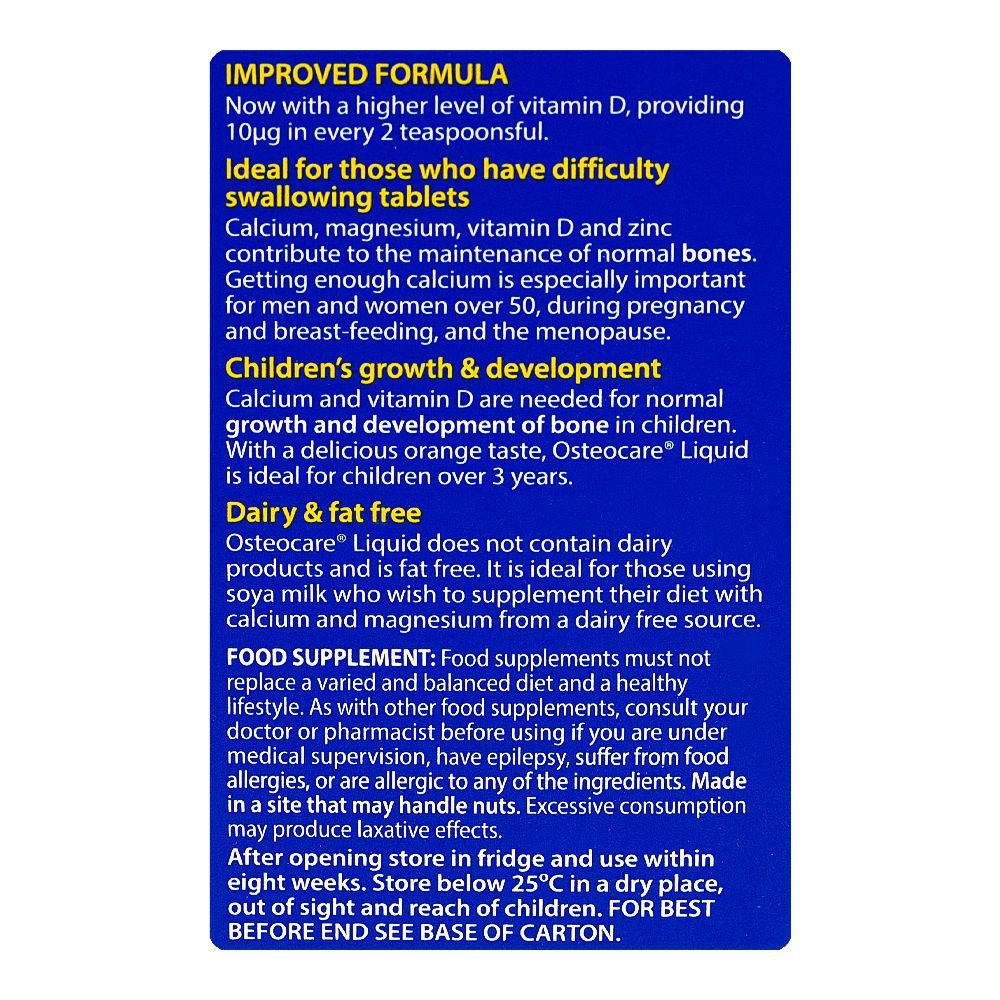 Vitabiotics Osteocare Syrup, 200ml - Image 4