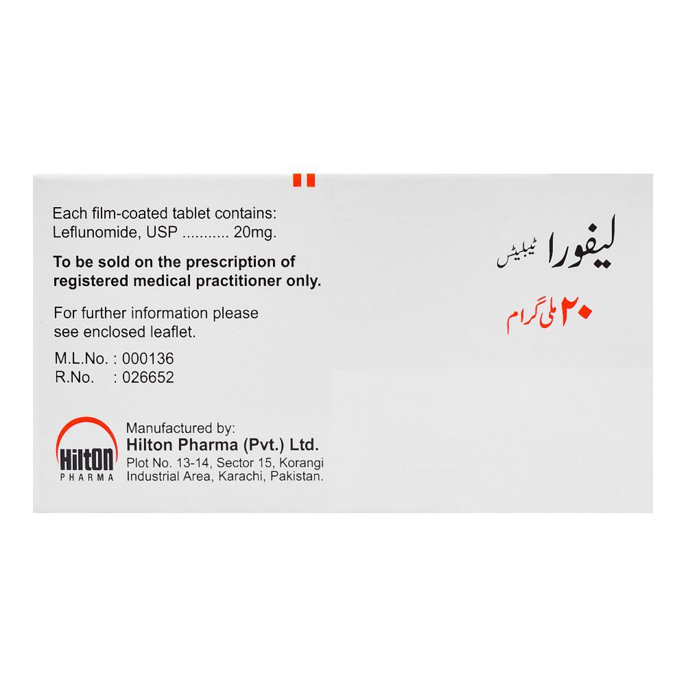 Hilton Pharma Lefora Tablet, 20mg, 30-Pack - Image 2