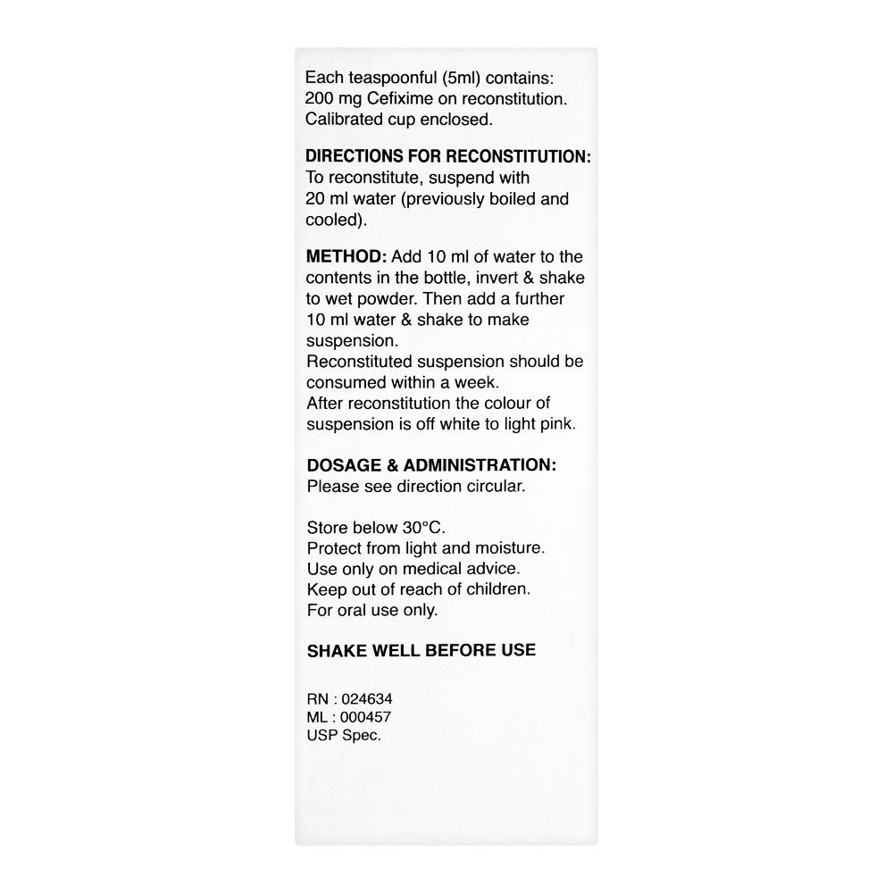 Barrett Hodgson Cefspan DS Syrup, 200mg/5ml, 30ml - Image 3