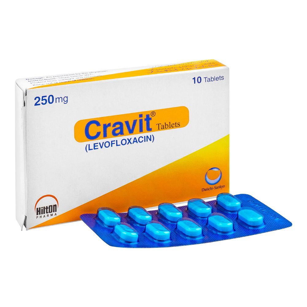 Hilton Pharma Cravit Tablet, 250mg, 10-Pack - Main Image