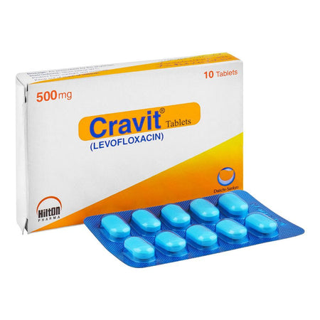 Hilton Pharma Cravit Tablet, 500mg, 10-Pack - Main Image