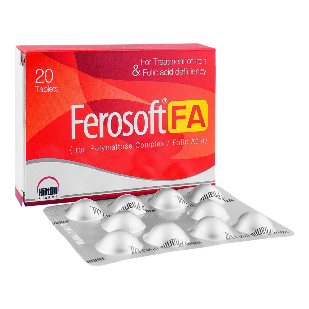 Hilton Pharma Ferosoft FA Tablet, 20-Pack - Main Image