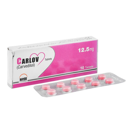 Hilton Pharma Carlov Tablet, 12.5mg, 10-Pack - Main Image
