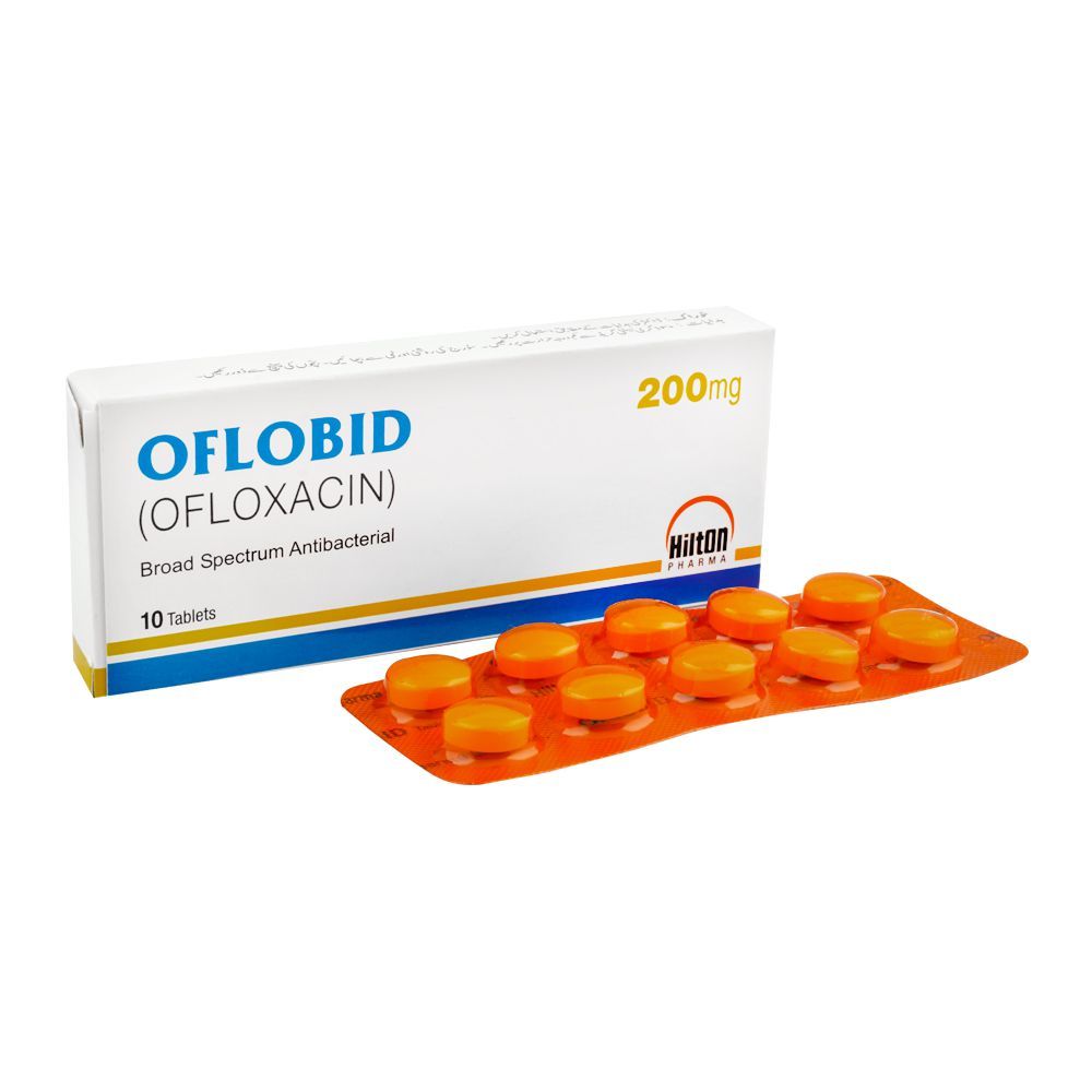 Hilton Pharma Oflobid Tablet, 200mg, 10-Pack - Main Image