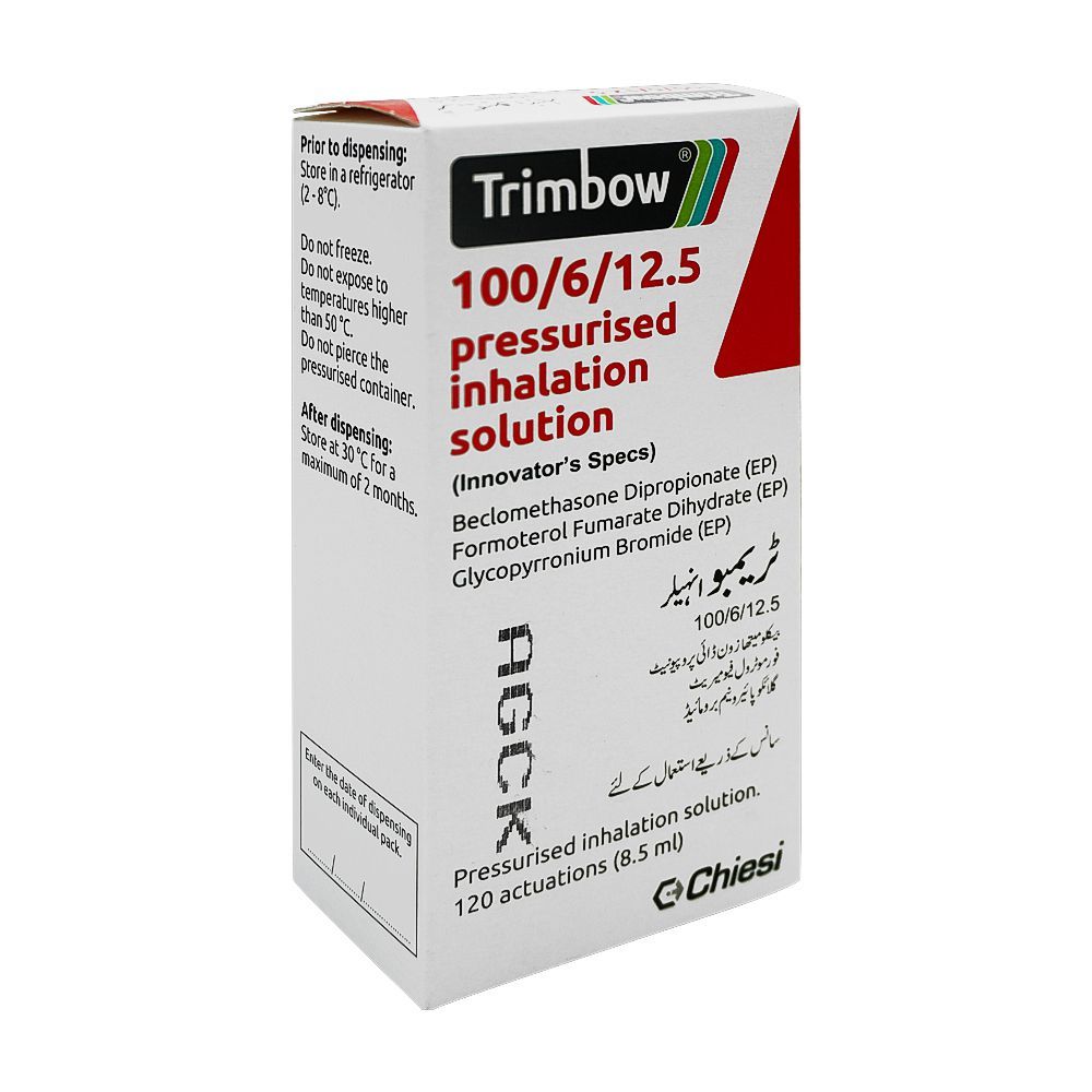 Chiesi Pharmaceuticals Trimbow Pressurized Inhalation Solution, 100/6/12.5, 120 Actuations - Main Image
