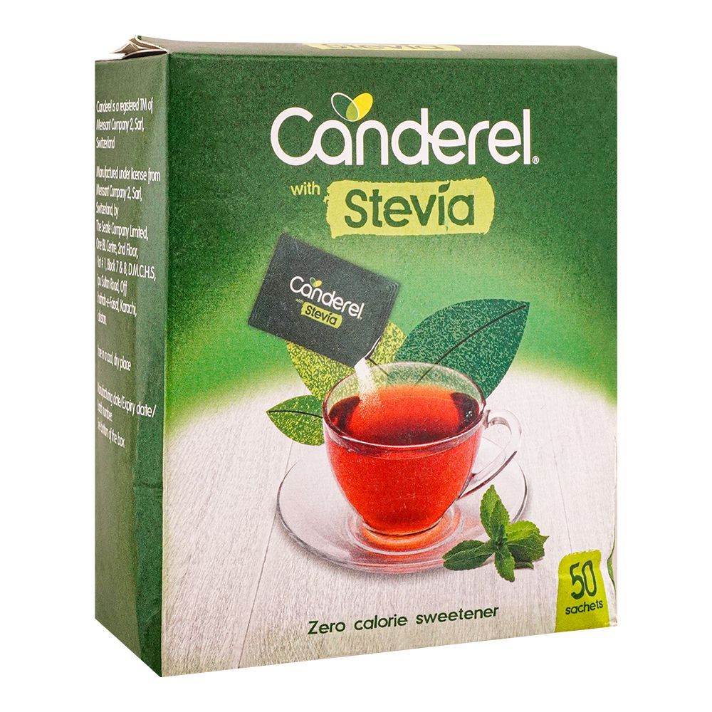 Canderel Stevia Sweetener Sachets, 50-Pack - Main Image
