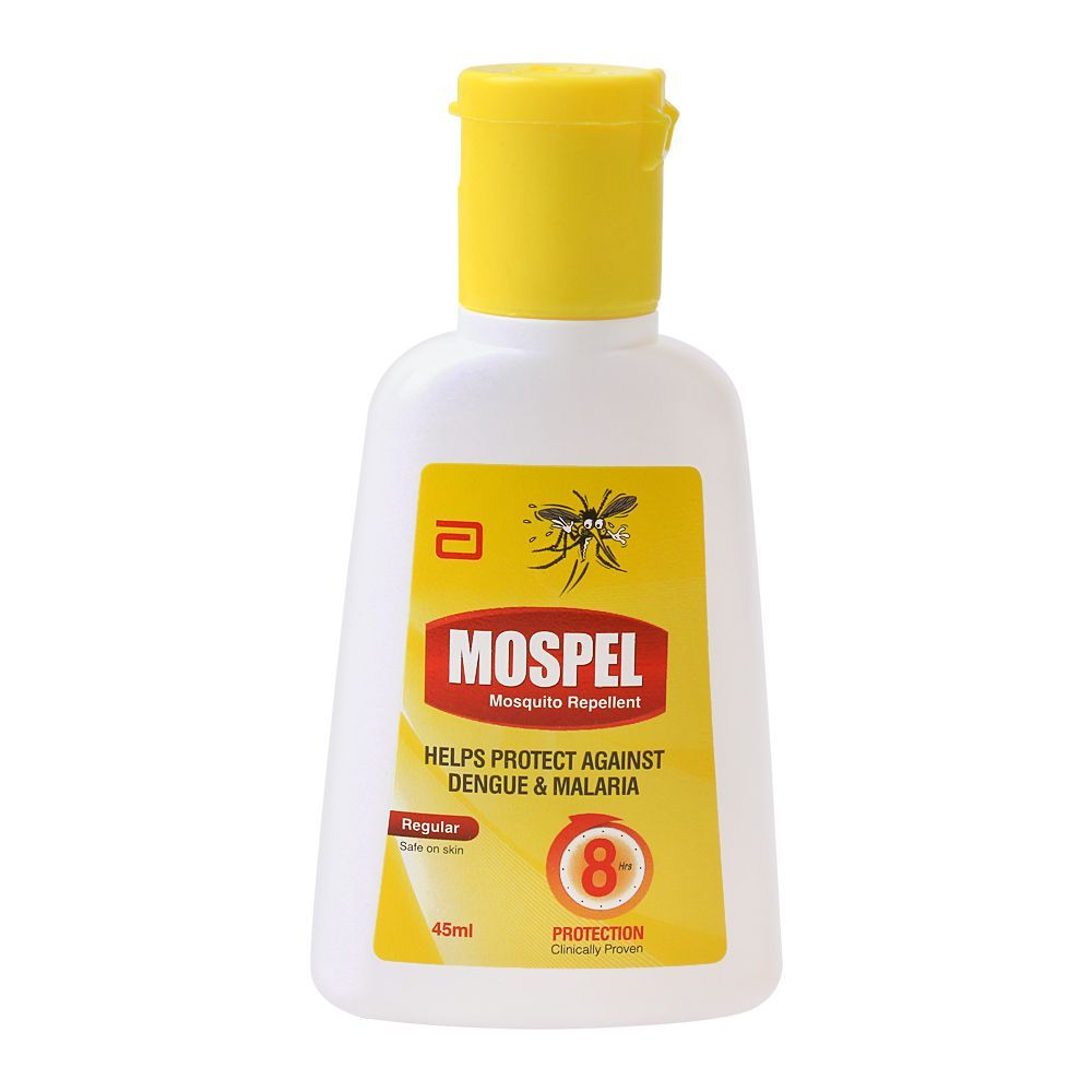 Mospel Mosquito Repellent, Regular, Protects Against Dengue & Malaria, 45ml - Main Image
