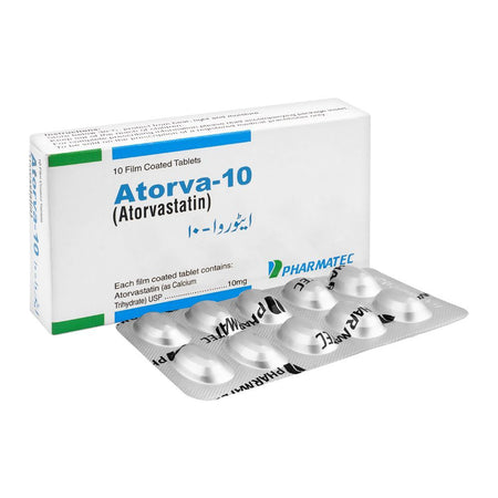 Pharmatec Atorva Tablet, 10mg, 10-Pack - Main Image