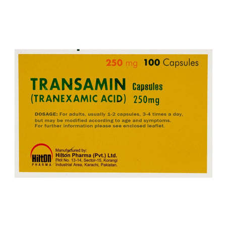 Hilton Pharma Transamin Capsule, 250mg, 1-Strip - Image 4