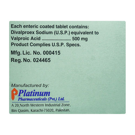 Platinum Pharmaceuticals Dapakan Tablet, 500mg, 10-Pack - Image 4