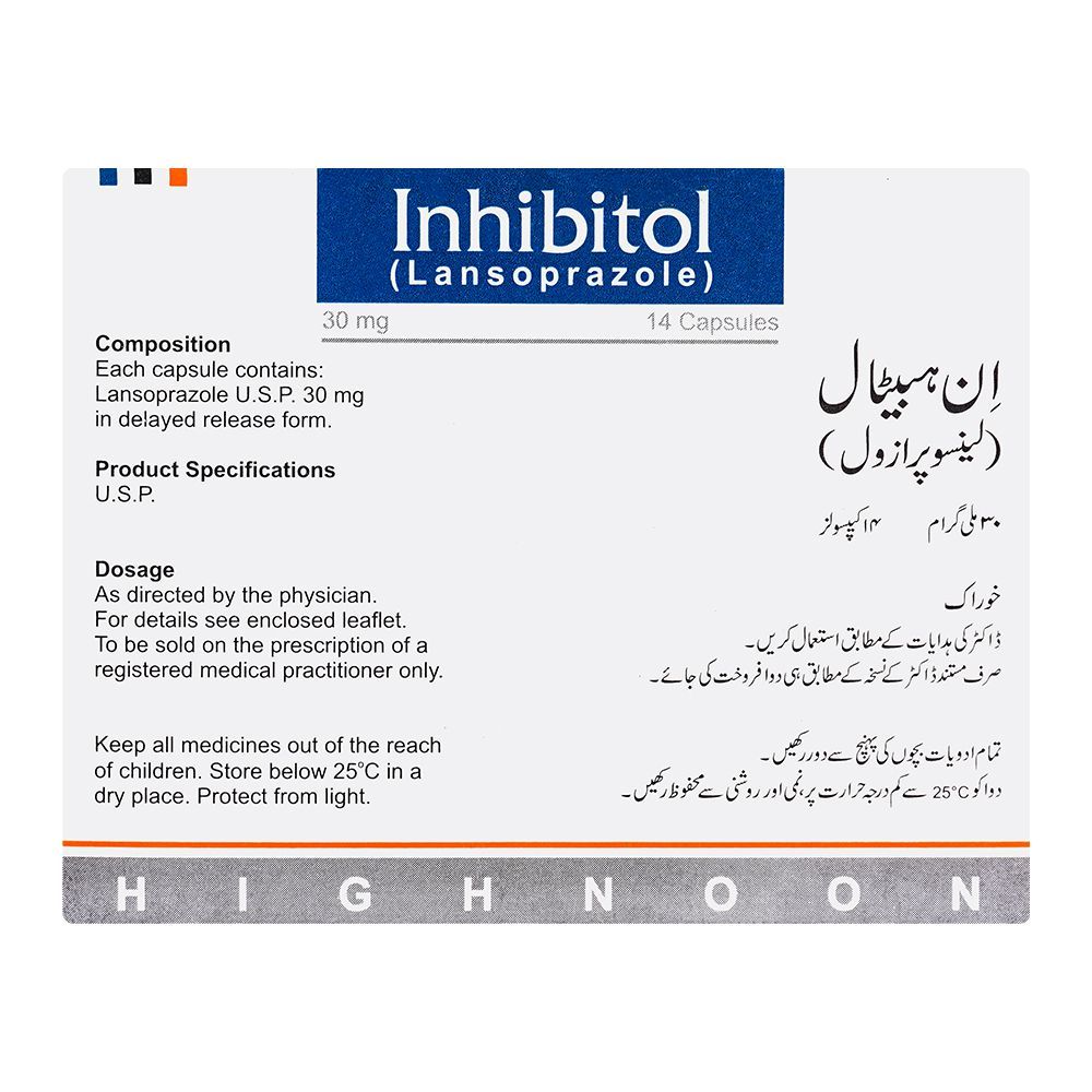 Highnoon Laboratories Inhibitol Capsule, 30mg, 14-Pack - Image 2