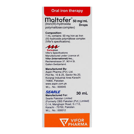 Searle Maltofer Drops, 30ml - Image 2