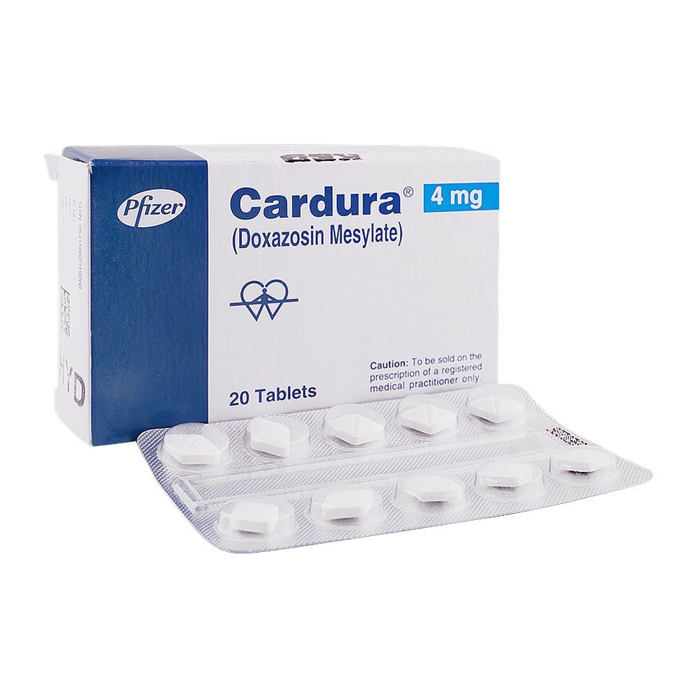 Pfizer Cardura Tablet, 4mg, 20-Pack - Main Image