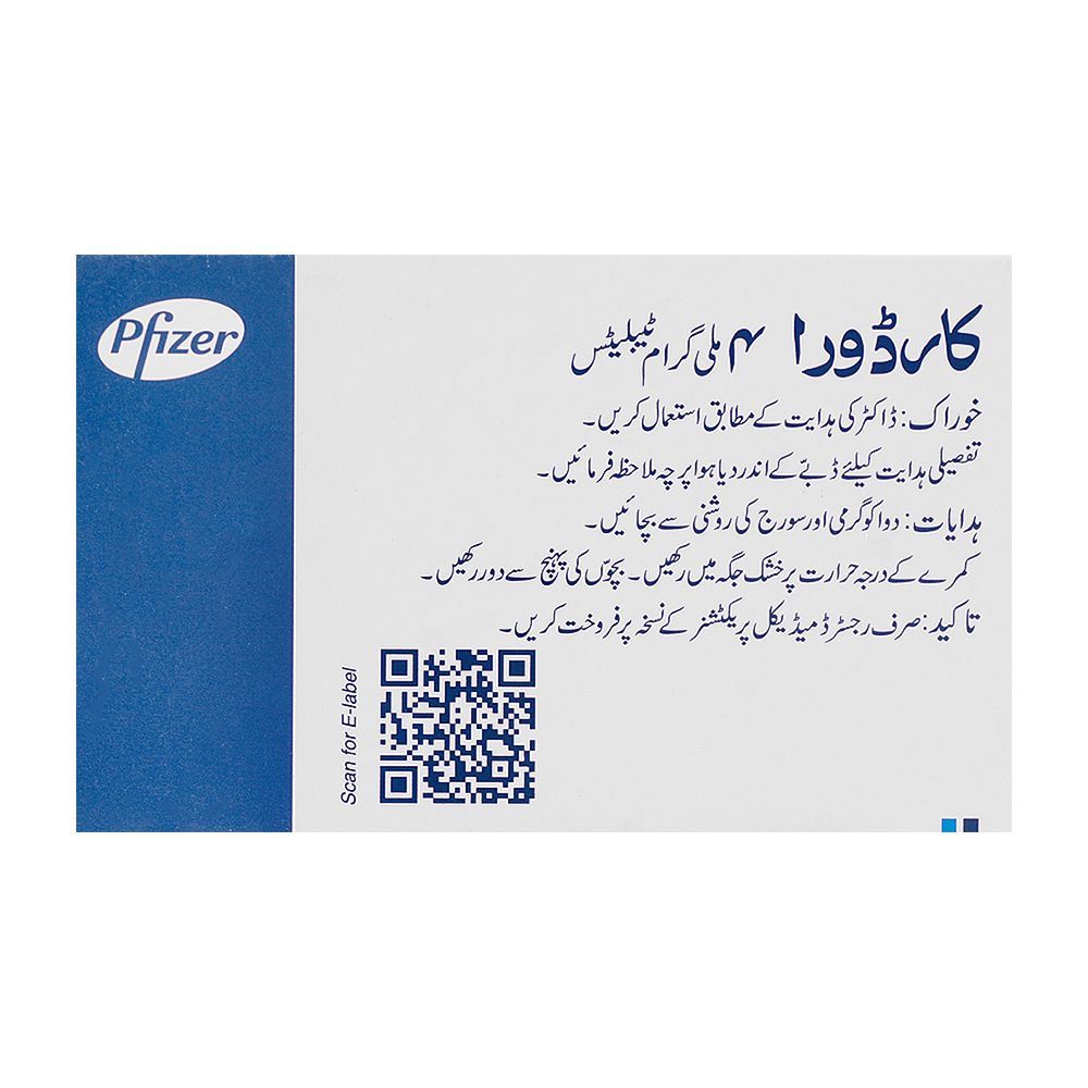 Pfizer Cardura Tablet, 4mg, 20-Pack - Image 2