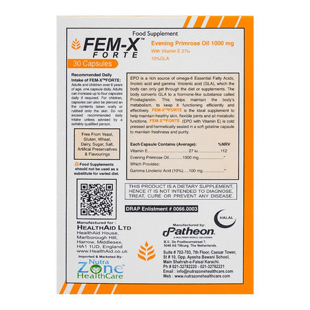 Nutra Zone Healthcare Fem-X Forte Cap. 30-Pack - Image 2