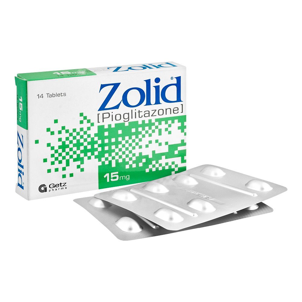 Getz Pharma Zolid Tablet, 15mg, 14-Pack - Main Image