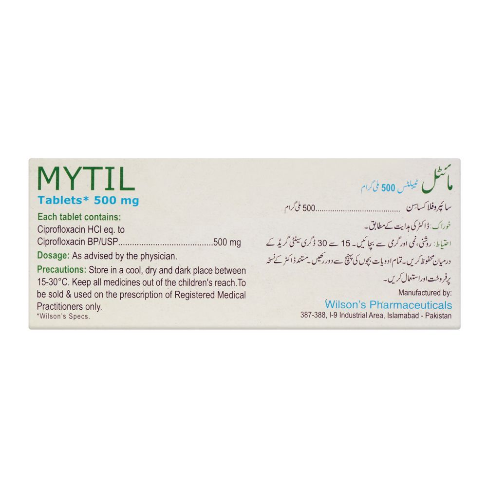 Wilson's Pharmaceuticals Mytil Tablet, 500mg, 10-Pack - Image 2