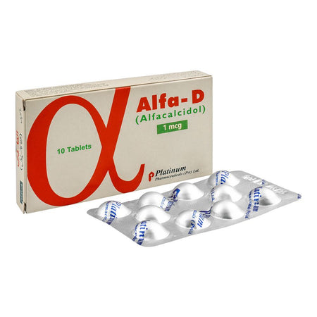 Platinum Pharmaceuticals Alfa-D Tablet, 1mcg, 10-Pack - Main Image
