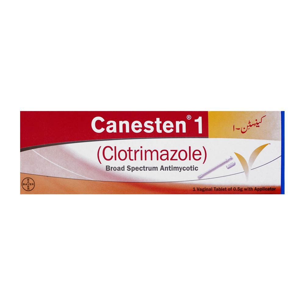 Bayer Pharmaceuticals Canesten 1 Vaginal Tablet, With Applicator - Main Image