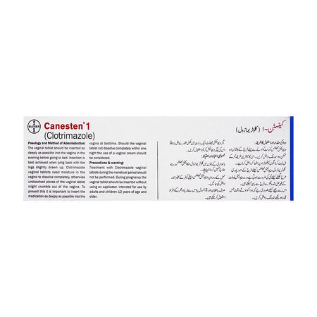 Bayer Pharmaceuticals Canesten 1 Vaginal Tablet, With Applicator - Image 2