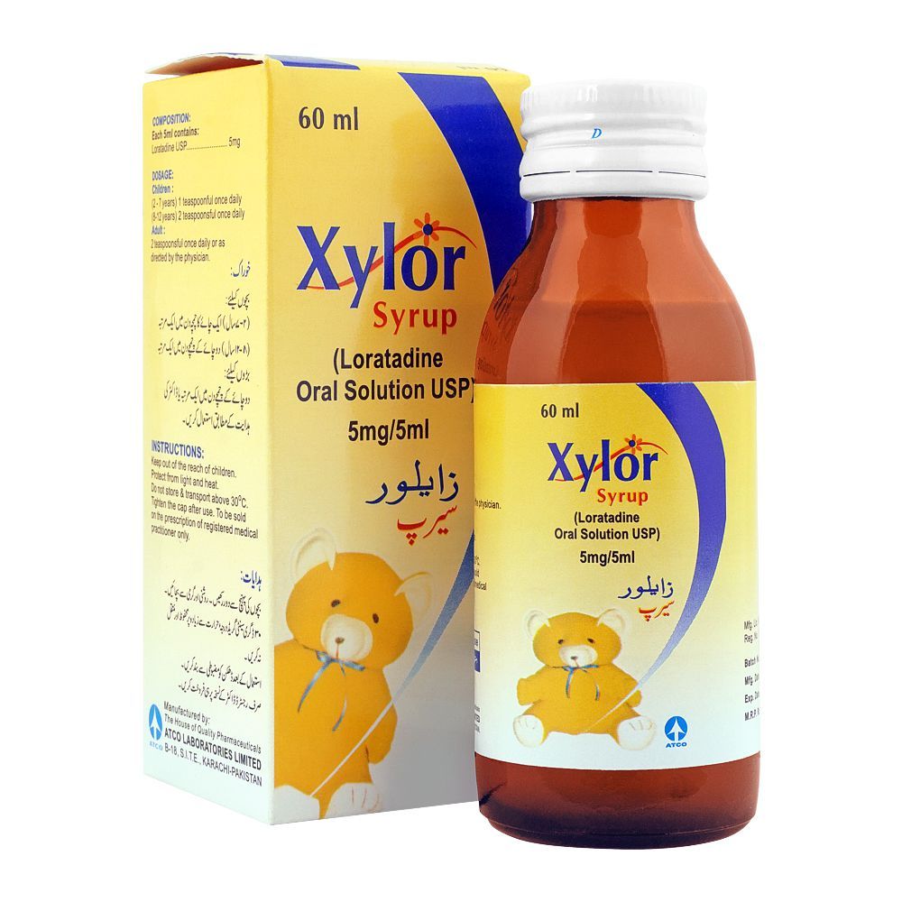 ATCO Laboratories Xylor Syrup, 5mg/5ml, 60ml - Main Image