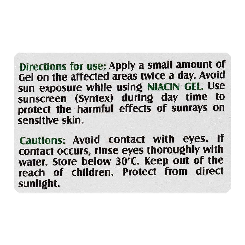 Syntax Pharmaceuticals Niacin Gel, Oil Free, 30g - Image 3